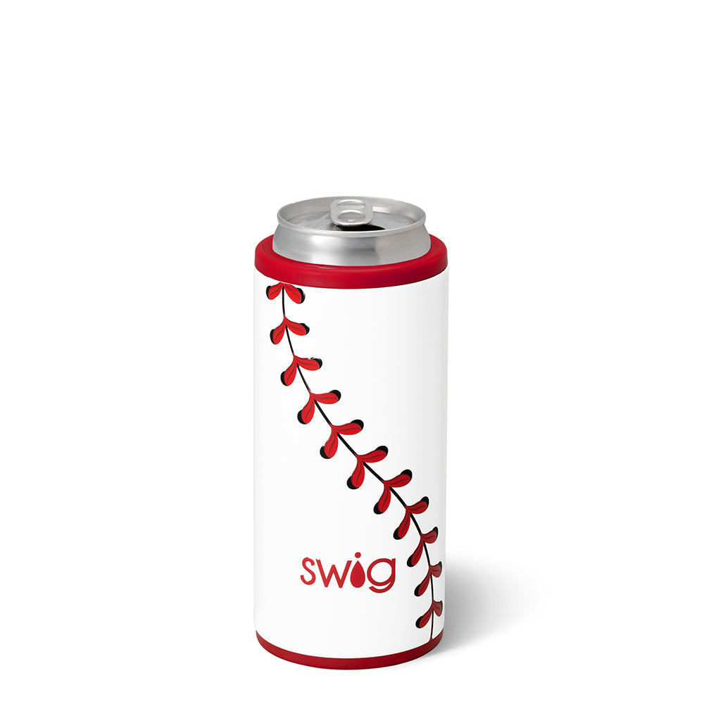 Baseball Skinny Can Cooler 12oz