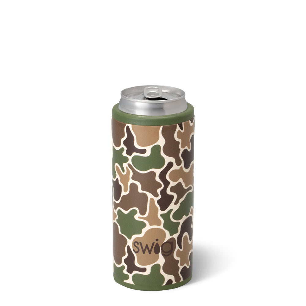 Hunting Camo Skinny Can Cooler 12oz