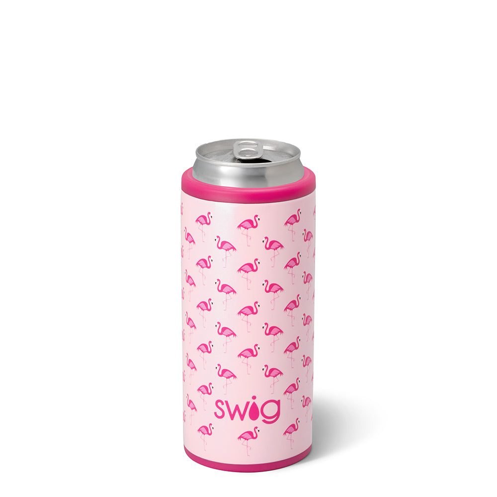 Flamingos Skinny Can Cooler 12oz