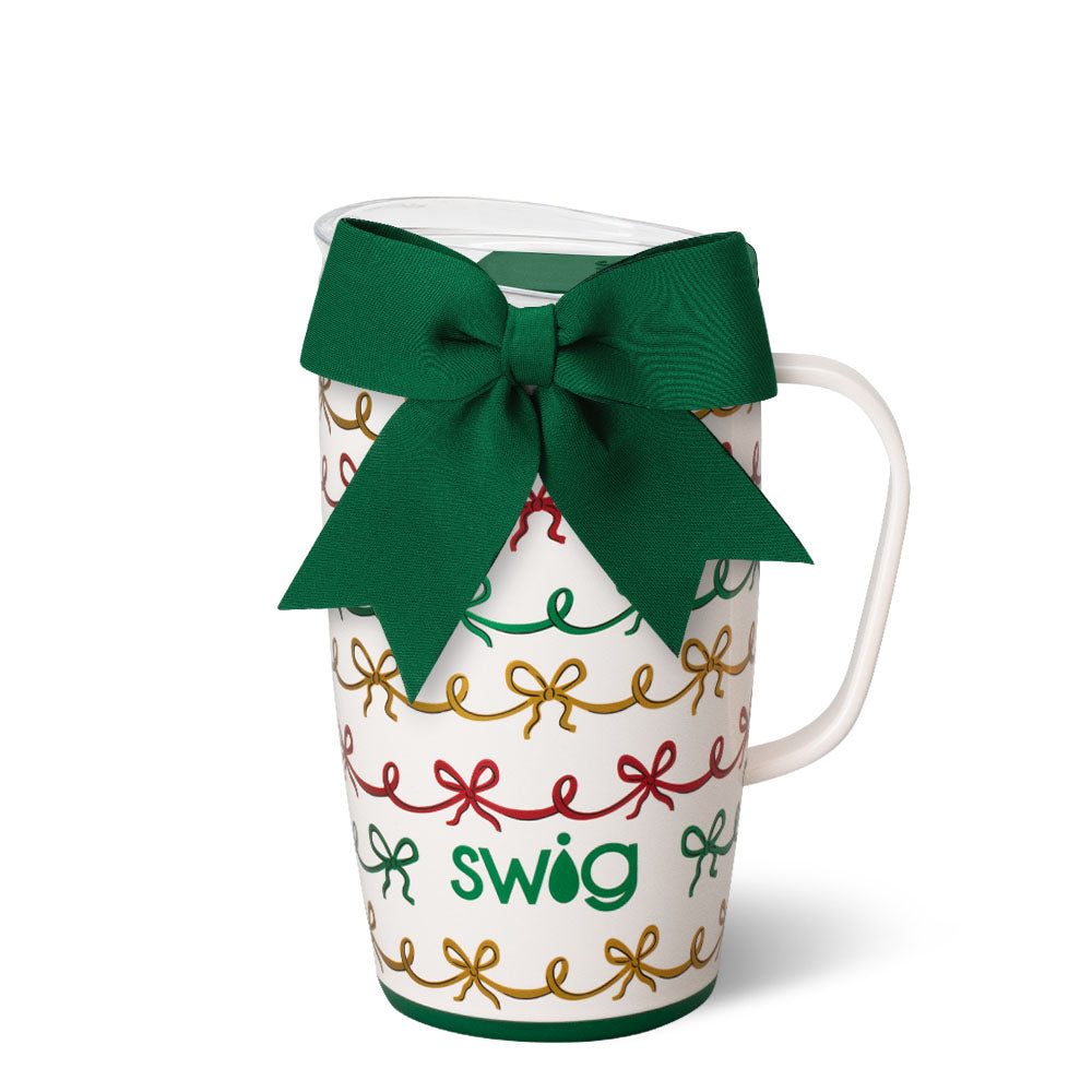 Christmas Bows Travel Mug 18oz