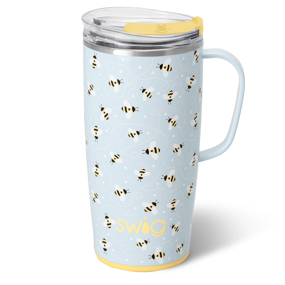 Swig Life 22oz Busy Bee Insulated Travel Mug with Handle