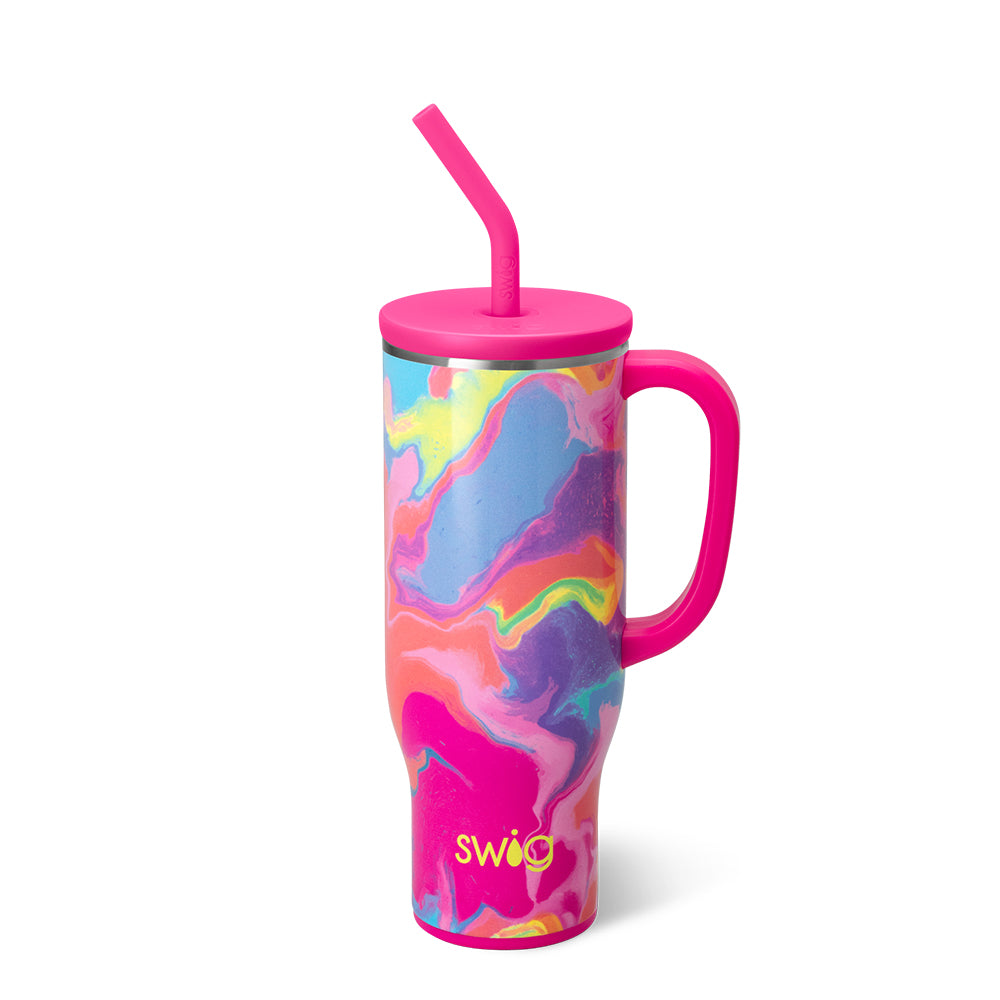 Swig Life 30oz Candy Crush Insulated Mega Mug with Handle
