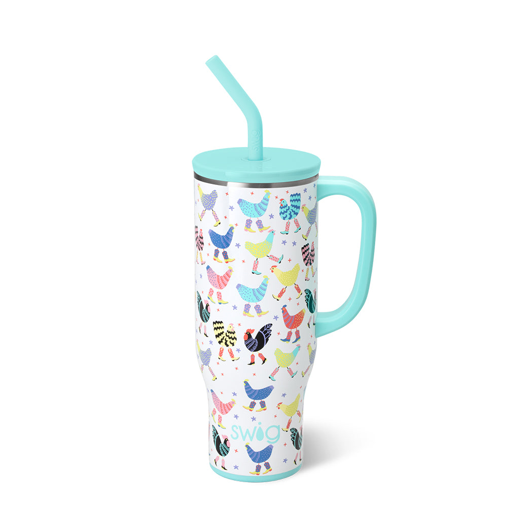 Swig Life 30oz Funky Chicken Insulated Mega Mug with Handle