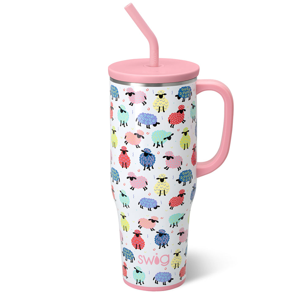 Swig Life 40oz Counting Sheep Insulated Mega Mug with Handle