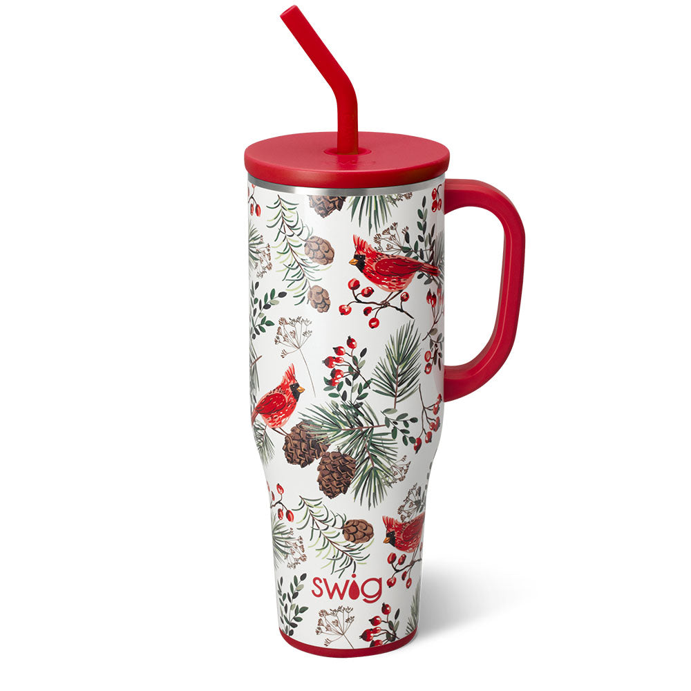 Winter Cardinals Mega Mug 40oz