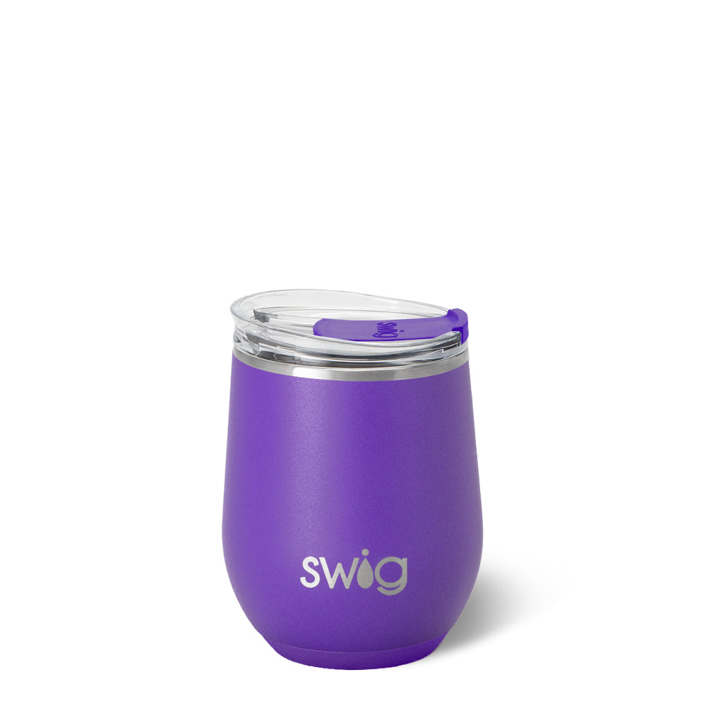 Purple Stemless Wine 12oz