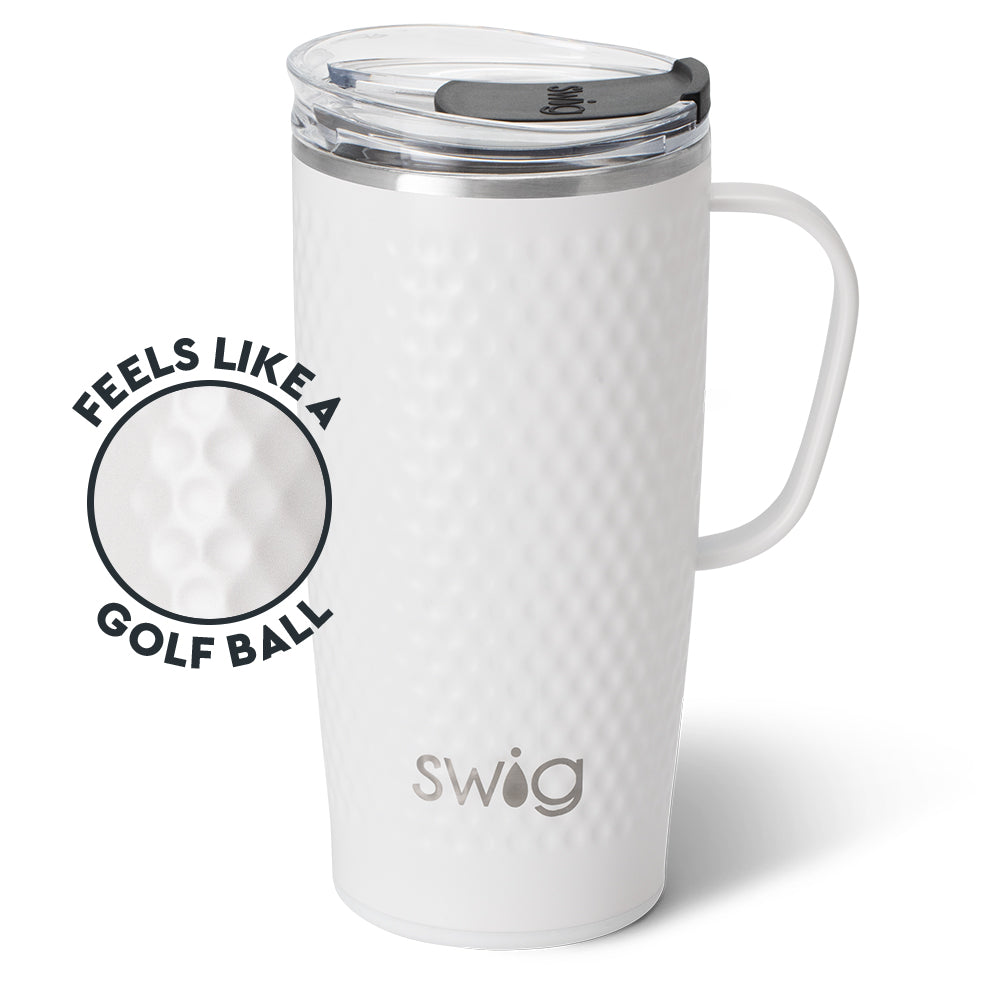 White Golf Ball Travel Mug 22oz