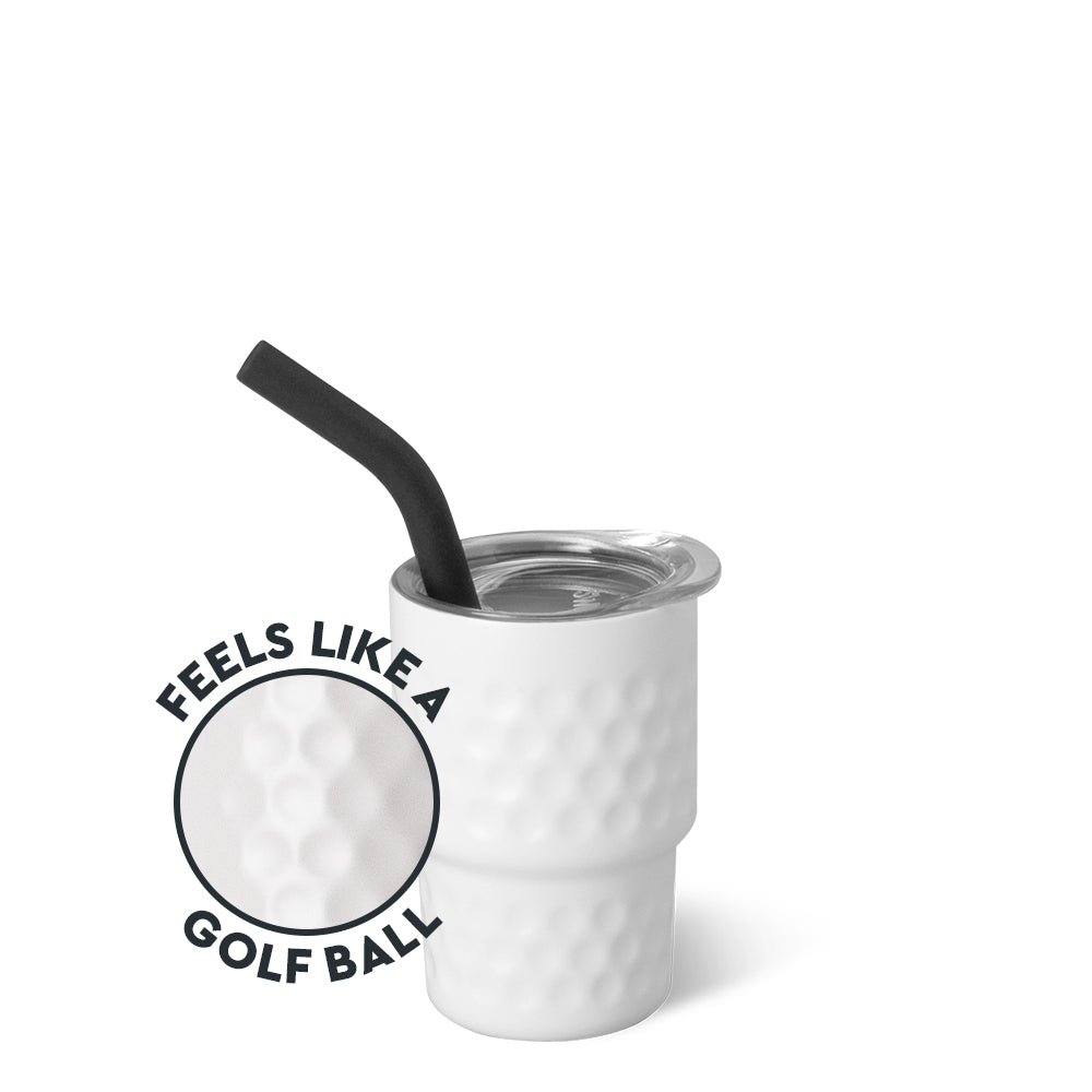 White Golf Ball Swig Shot 2oz