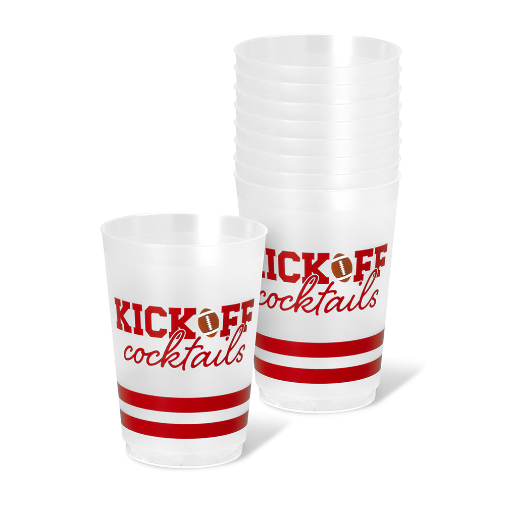 Kickoff Cocktails Crimson Frost Flex Cup 20oz (Set of 8)