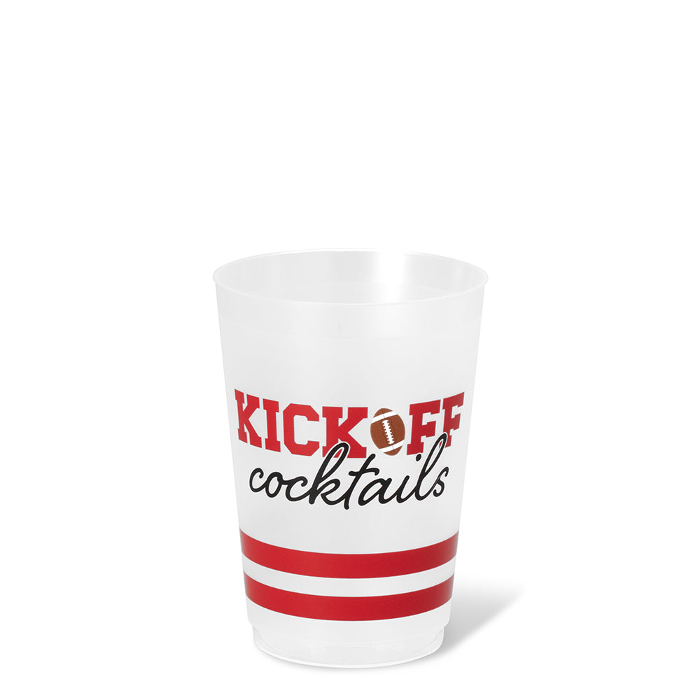 Kickoff Cocktails Red + Black Frost Flex Cup 20oz (Set of 8)