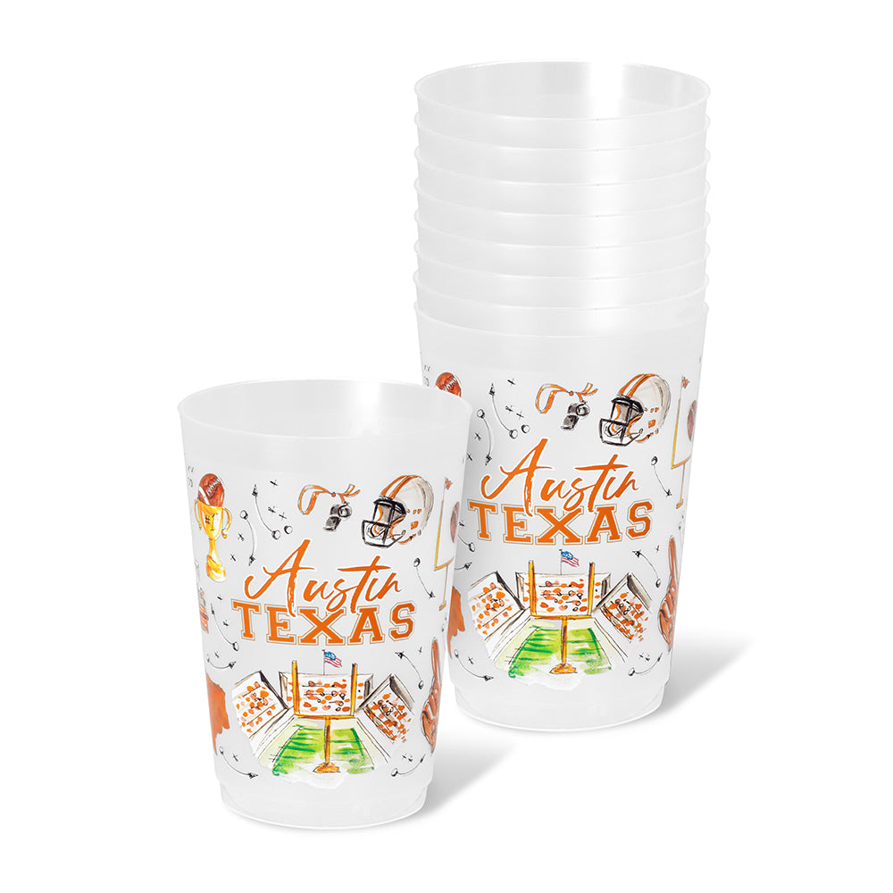 Tailgates in Austin Frost Flex Cup 20oz (Set of 8)