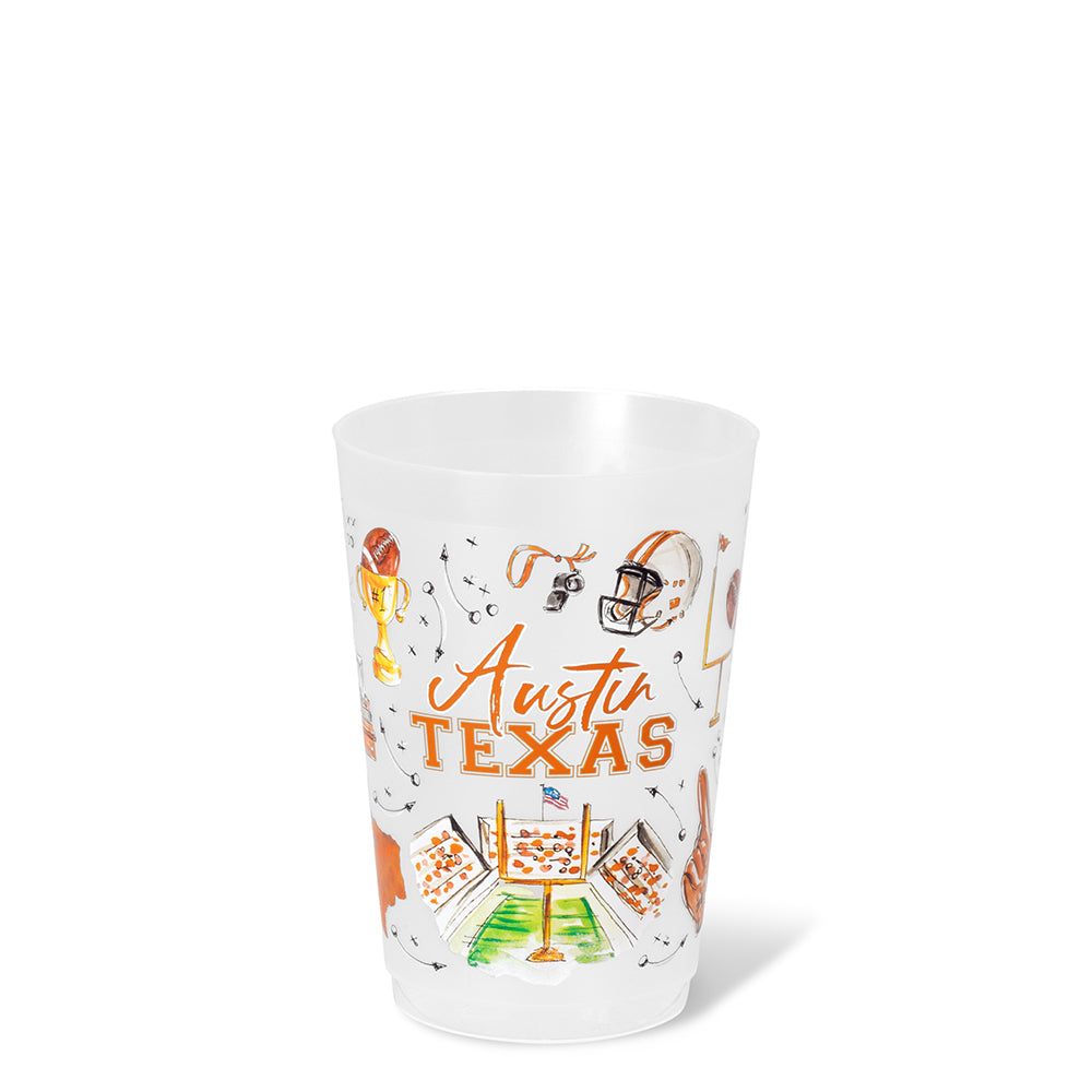 Tailgates in Austin Frost Flex Cup 20oz (Set of 8)