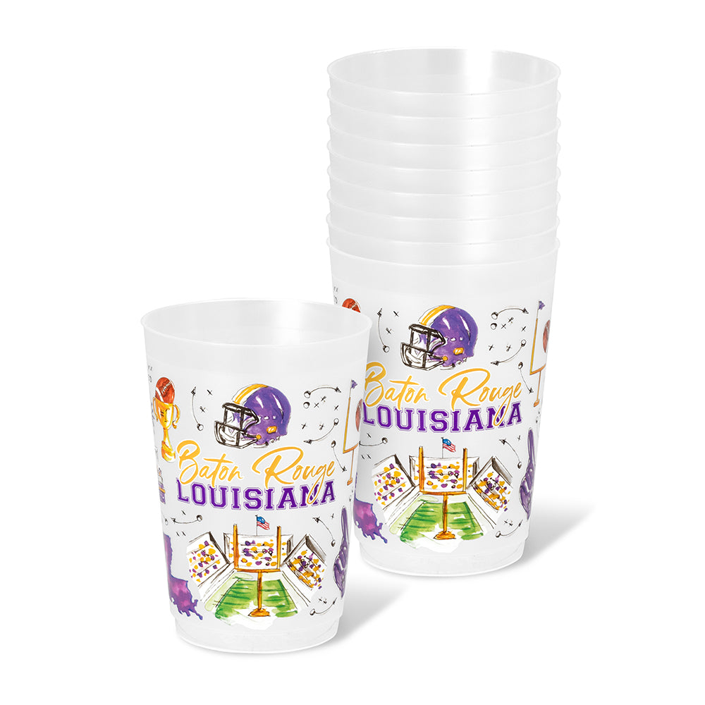 Tailgates in Baton Rouge Frost Flex Cup 20oz (Set of 8)