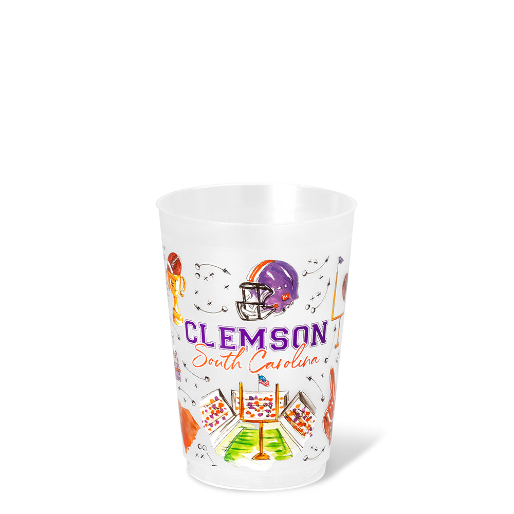 Tailgates in Clemson Frost Flex Cup 20oz (Set of 8)