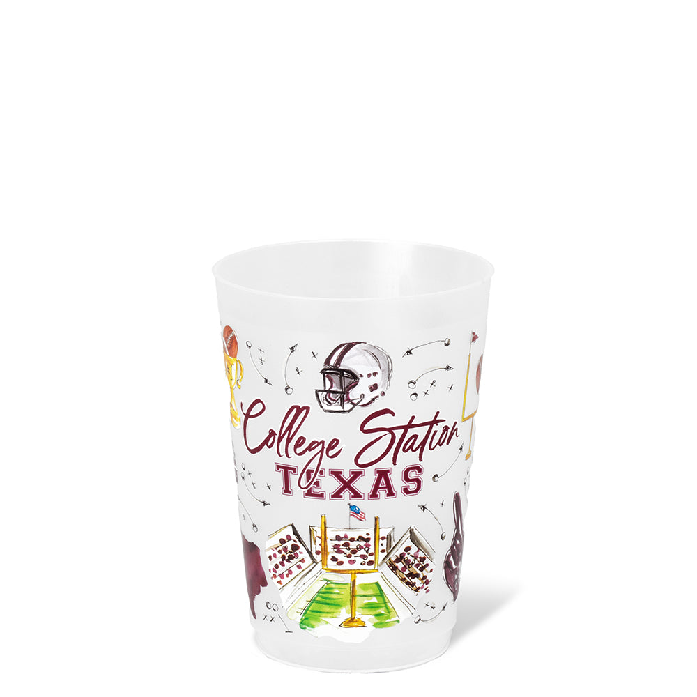 Tailgates in College Station Frost Flex Cup 20oz (Set of 8)