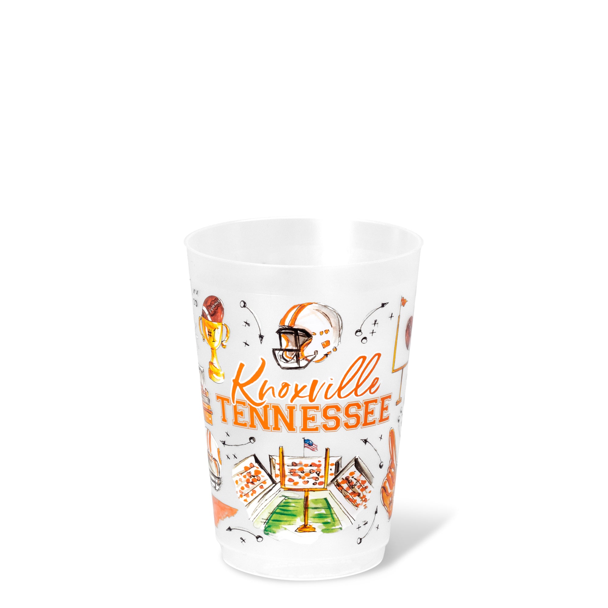 Tailgates in Knoxville Frost Flex Cup 20oz (Set of 8)