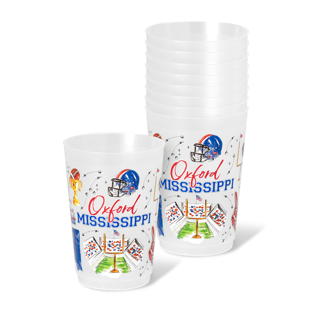 Tailgates in Oxford Frost Flex Cup 20oz (Set of 8)