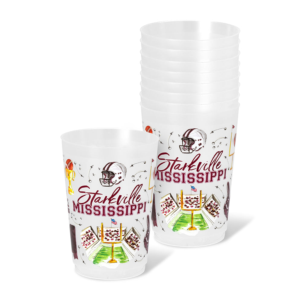 Tailgates in Starkville Frost Flex Cup 20oz (Set of 8)