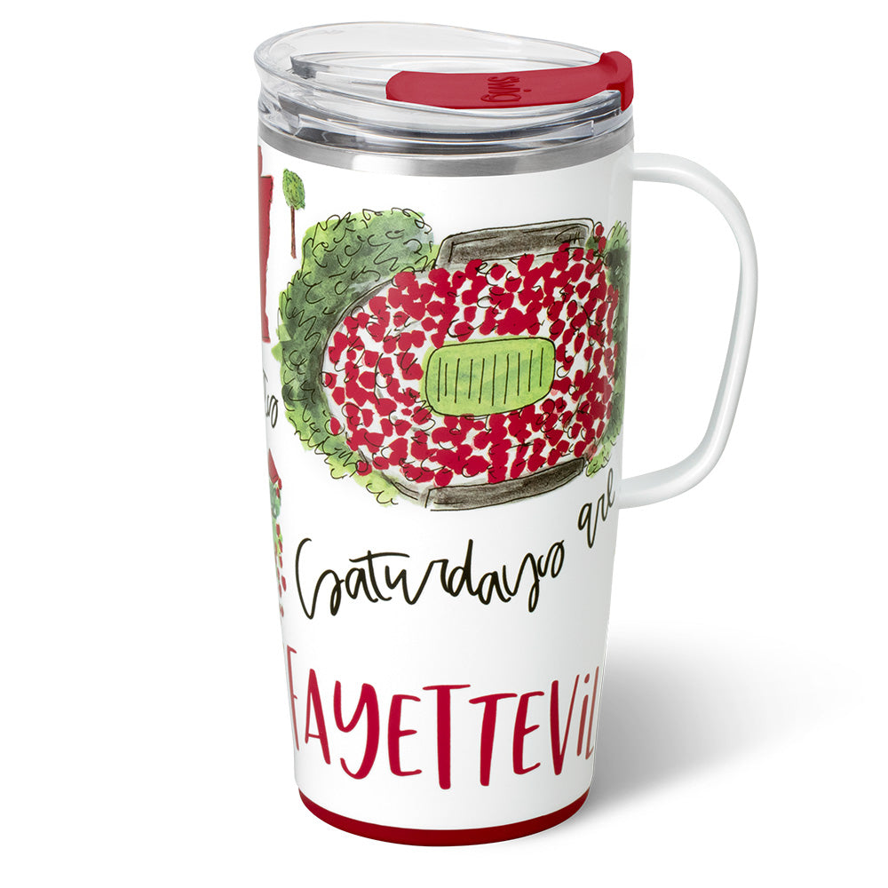 Saurdays in Fayetteville Travel Mug 22oz