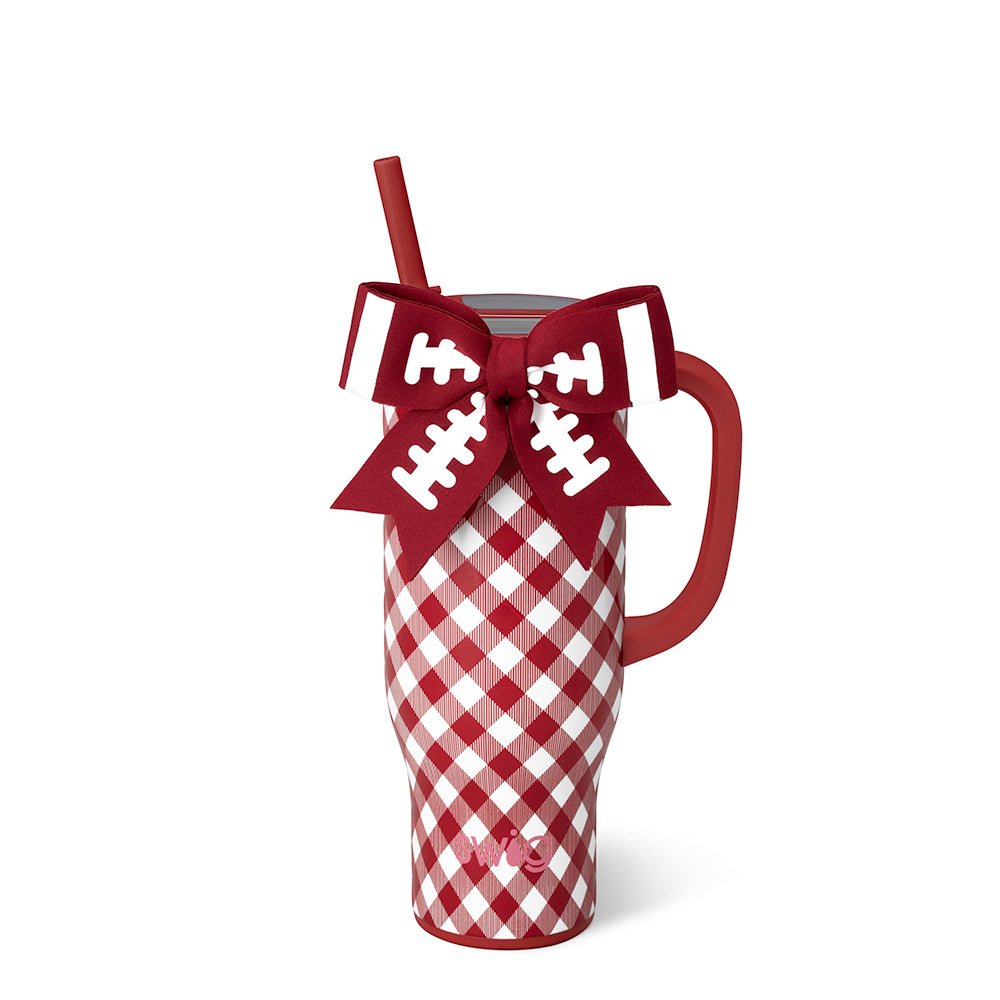 Gameday Gingham Crimson Mega Mug 30oz