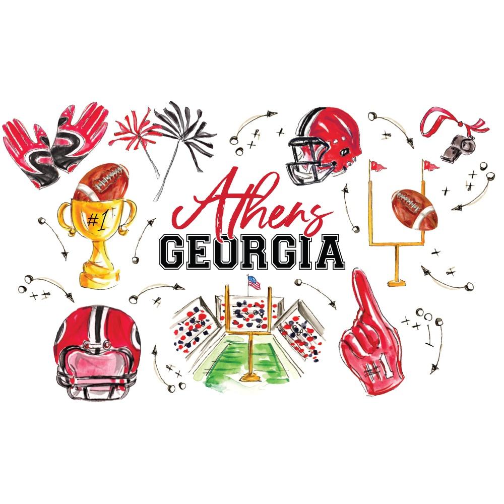 Tailgates in Athens Tea Towel