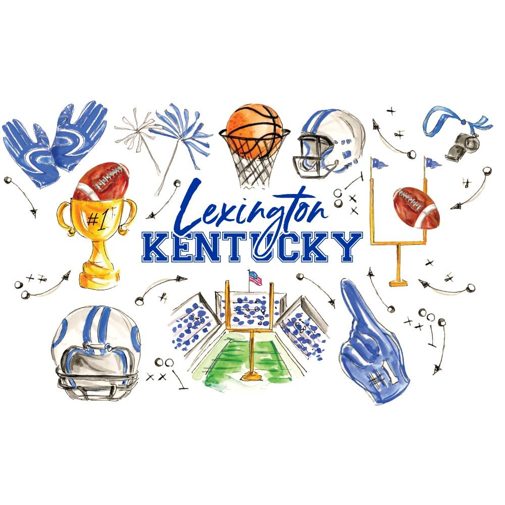 Tailgates in Lexington Tea Towel