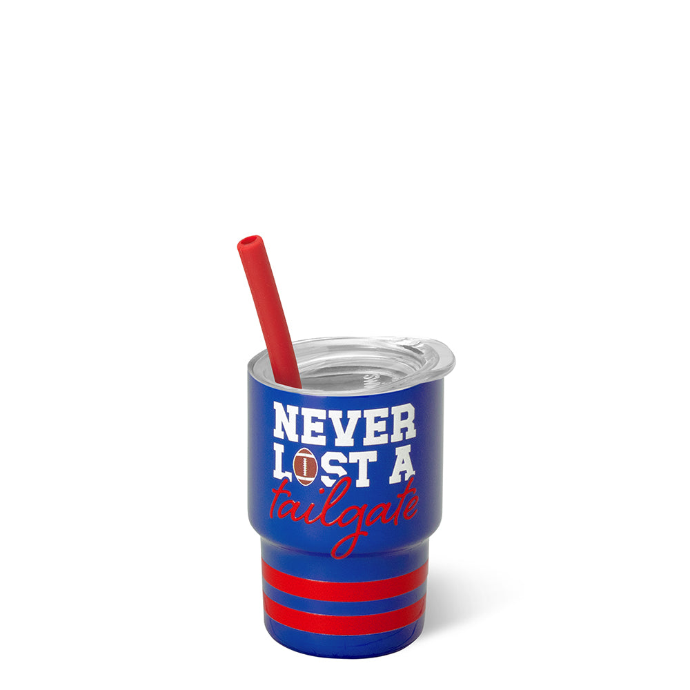Never Lost a Tailgate Royal + Red Swig Shot 2oz