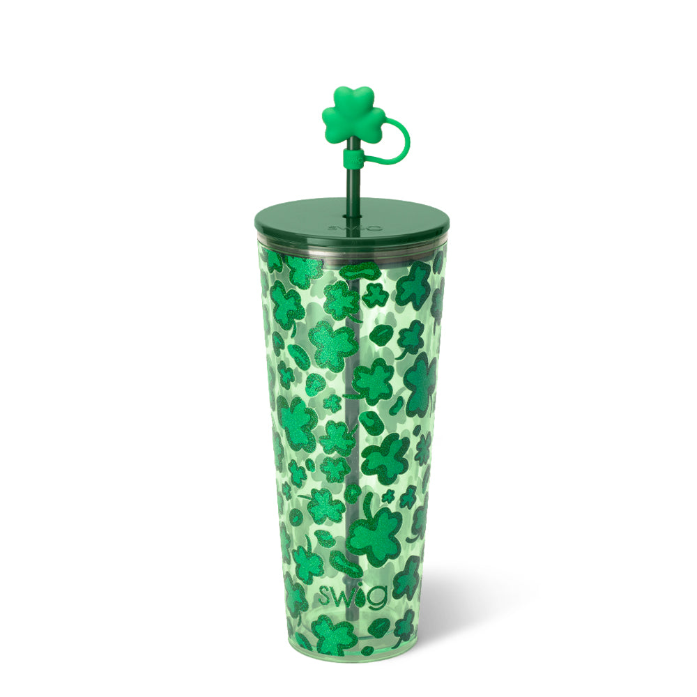 Lucky Leopard Plastic Tumbler 24oz