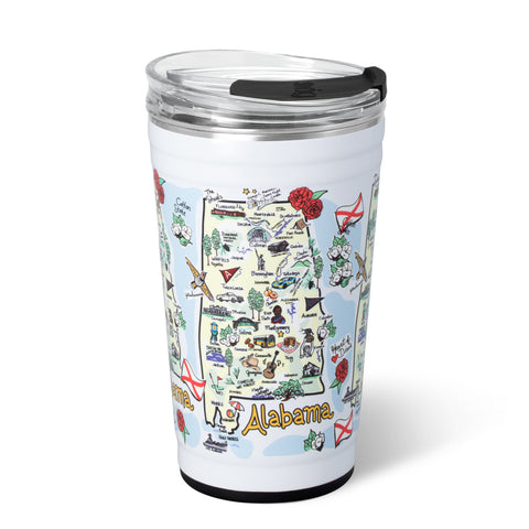 We've Got Spirit Navy + Orange Party Cup 24oz