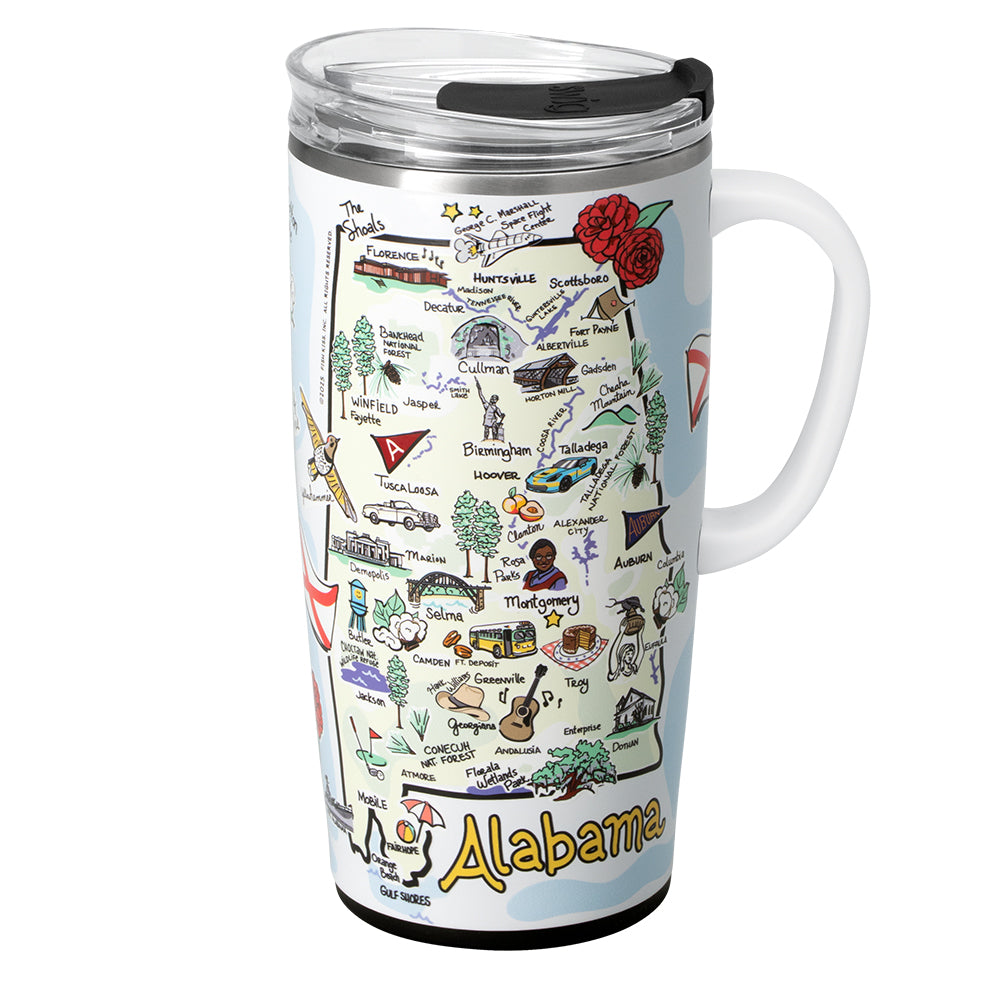 Swig Life 22oz Alabama Insulated Travel Mug with Handle