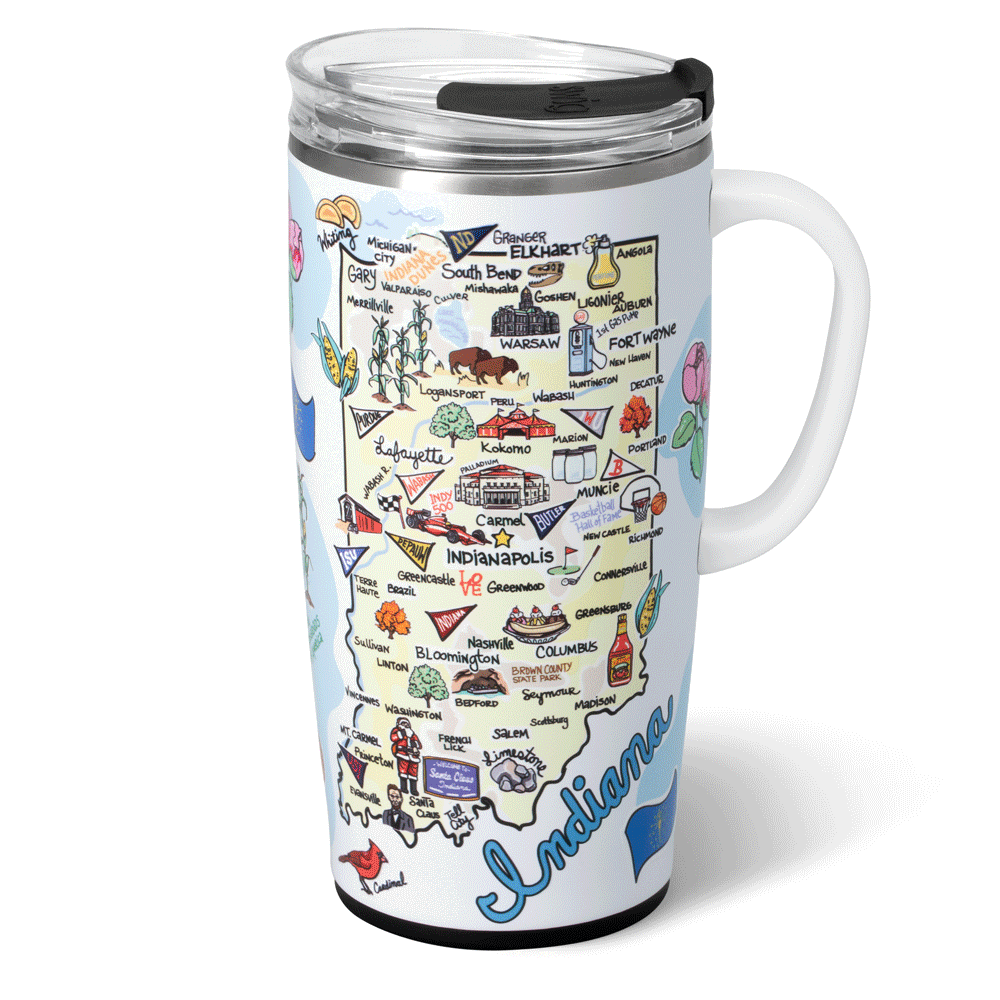 Indiana Travel Mug 22oz