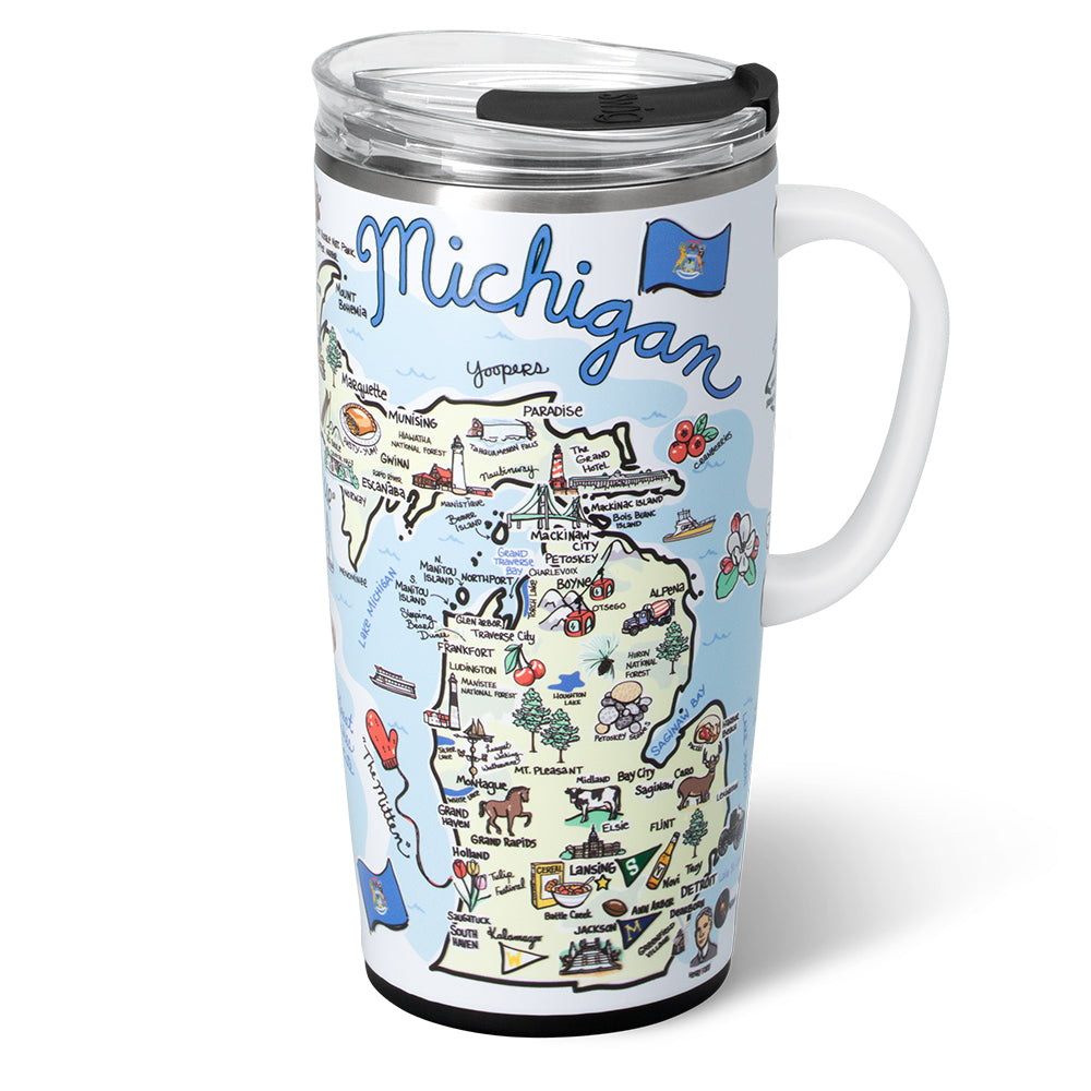 Swig Life 22oz Michigan Insulated Travel Mug with Handle