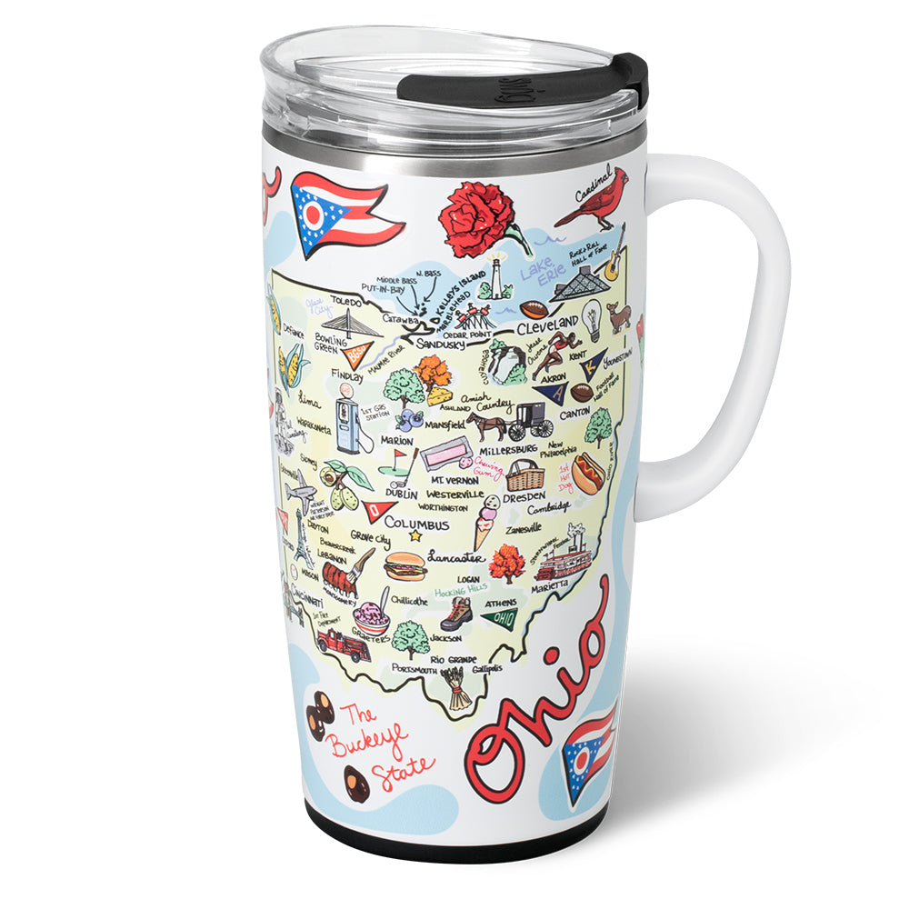 Swig Life 22oz Ohio Insulated Travel Mug with Handle