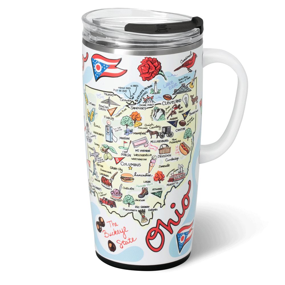 Swig Life 22oz Ohio Insulated Travel Mug Animation