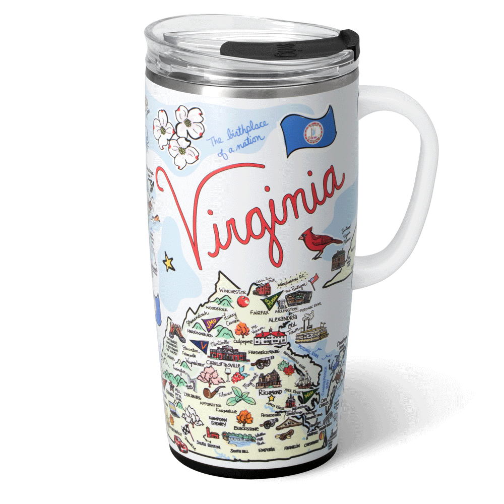 Swig Life 22oz Virginia Insulated Travel Mug Animation