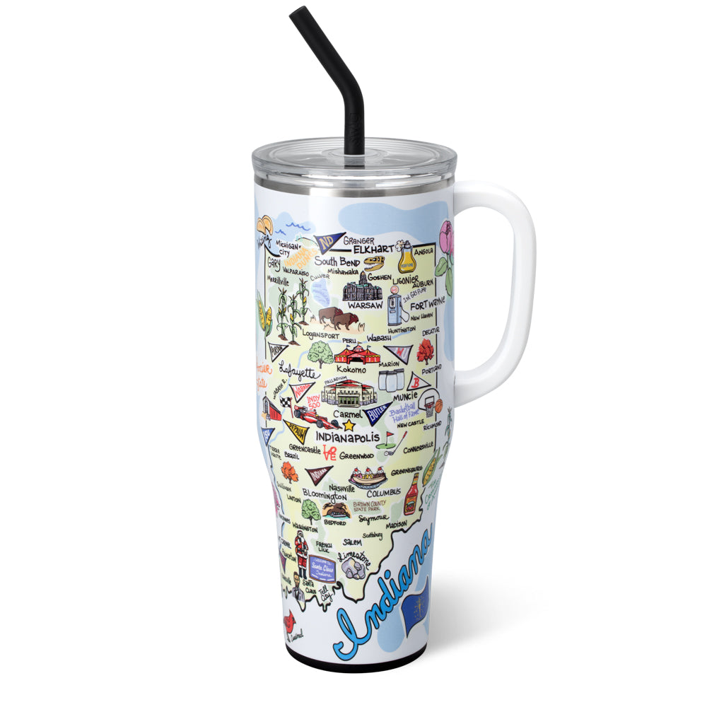Swig Life 40oz Indiana Insulated Mega Mug with Handle