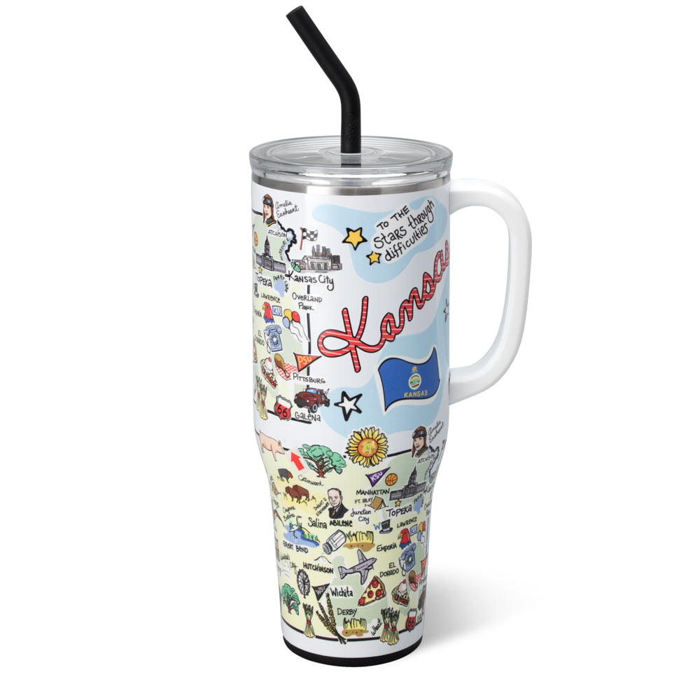 Swig Life 40oz Kansas Insulated Mega Mug with Handle