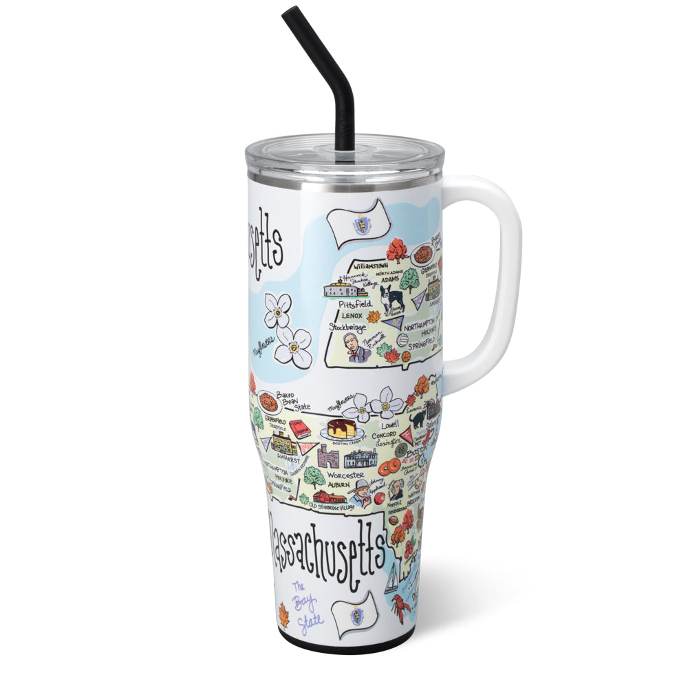 Swig Life 40oz Massachusetts Insulated Mega Mug with Handle