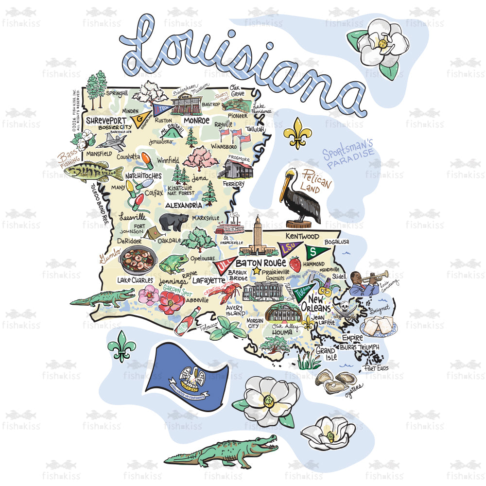 Swig Life State Louisiana artwork
