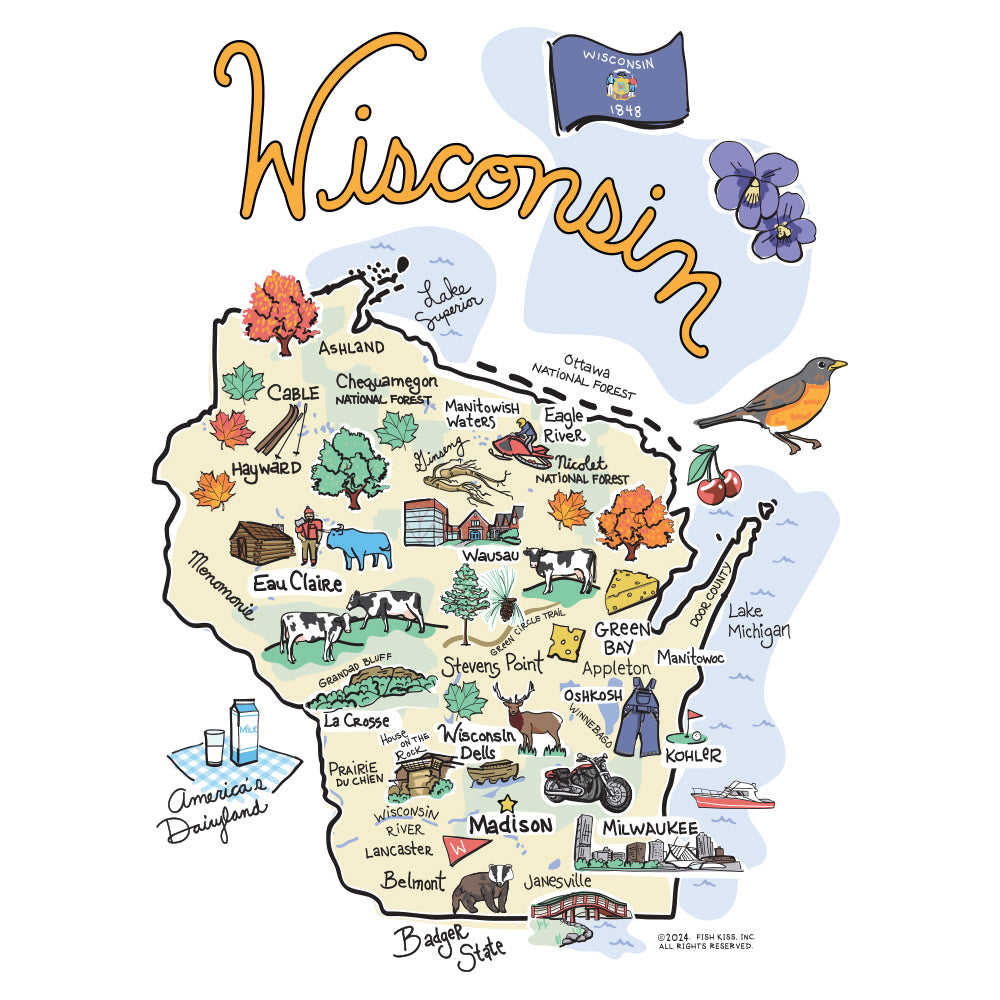Swig Life State Wisconsin artwork
