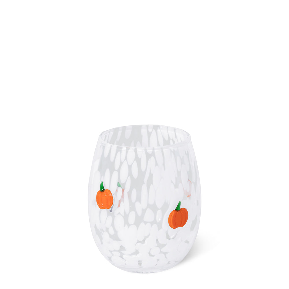 Pumpkin Charm Wine Glass 17oz