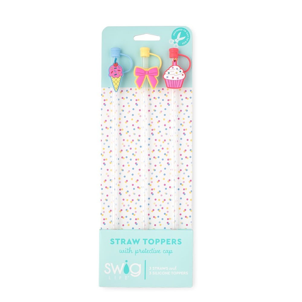 Scoop There It Is Straw Topper Set