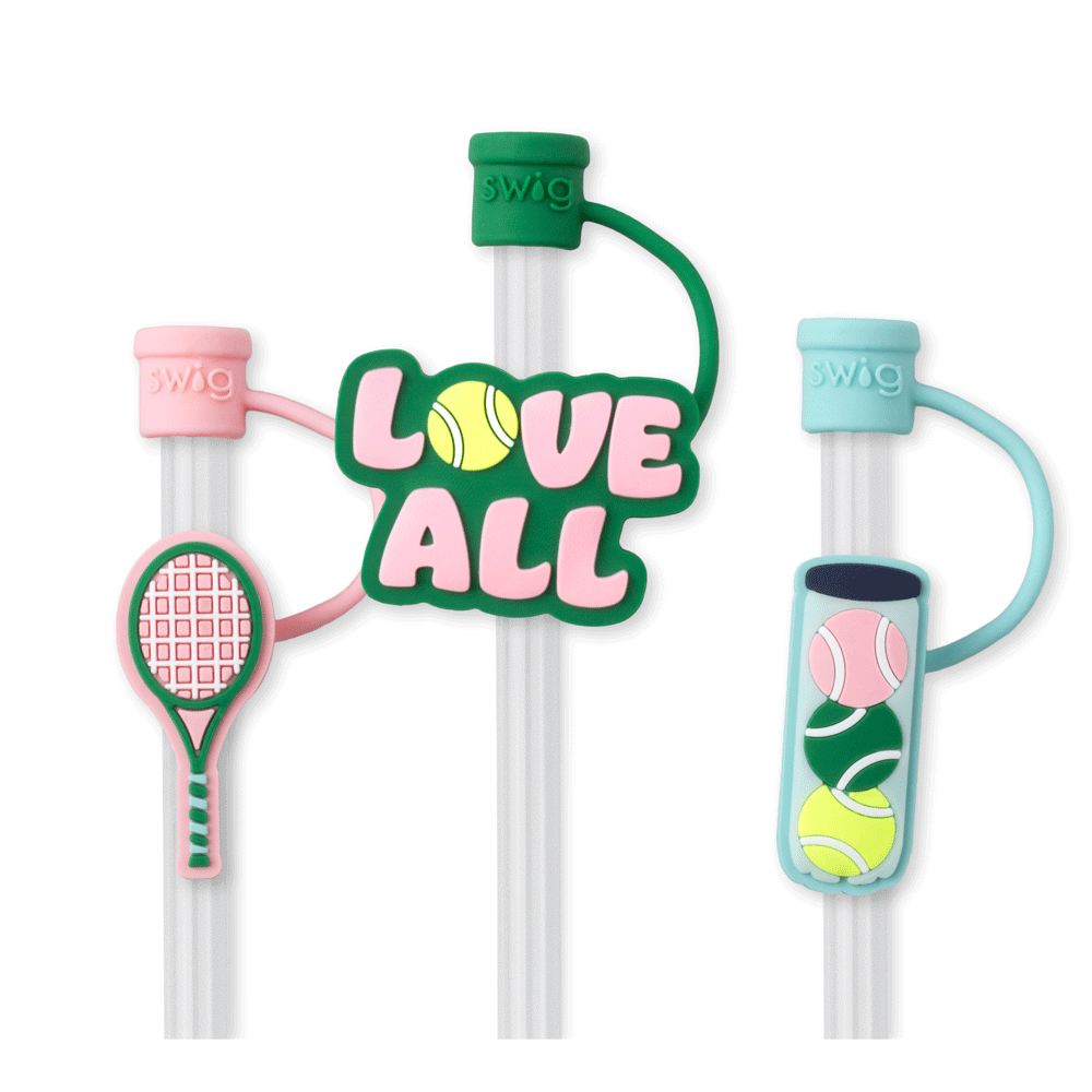 Match Point Straw Topper Set