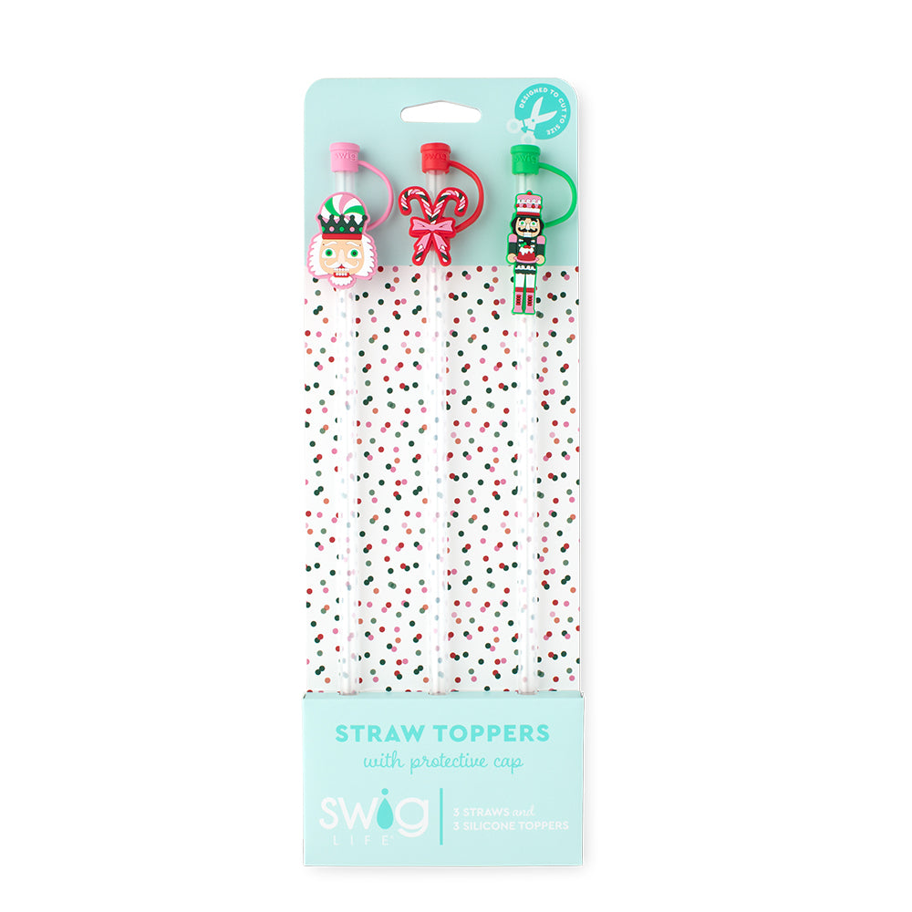 Sugar Plum Soldiers Straw Topper Set