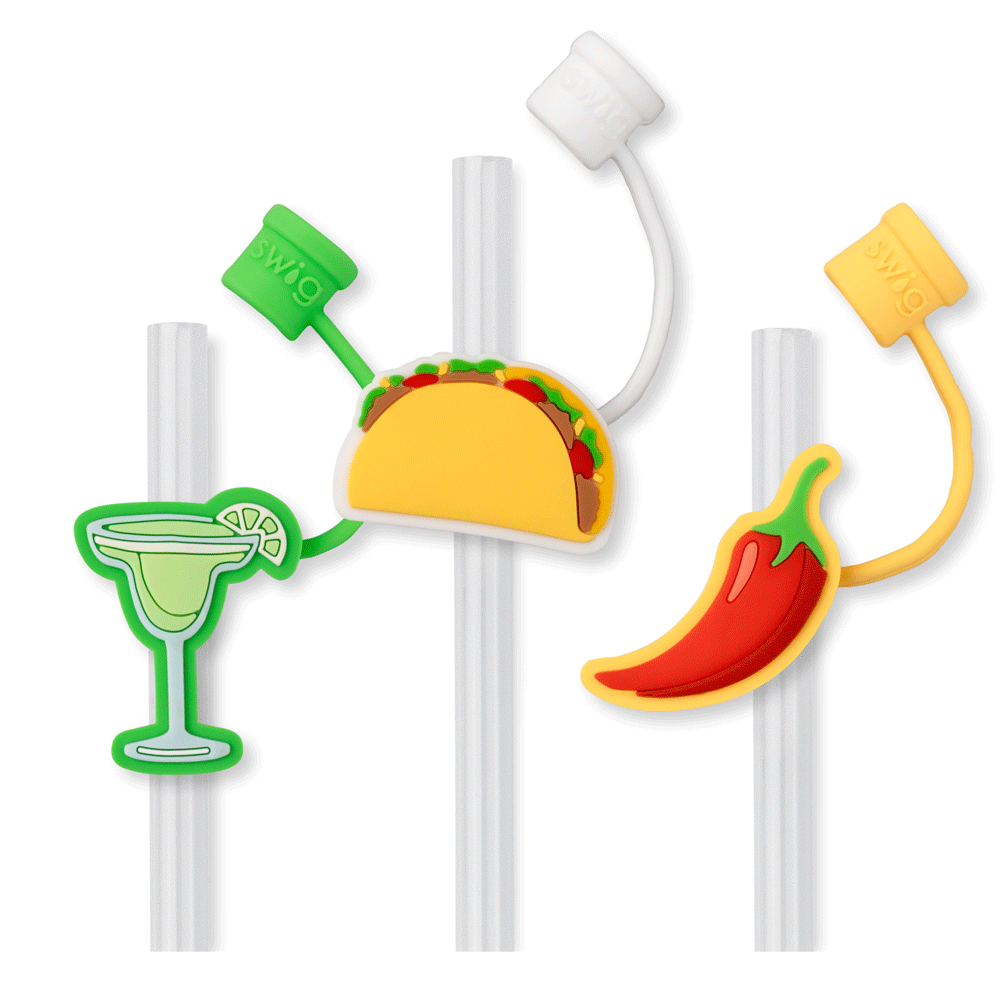 Taco Night Straw Topper Set