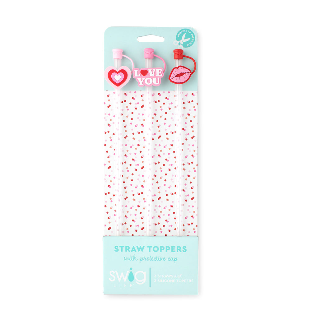 Sweethearts Straw Topper Set