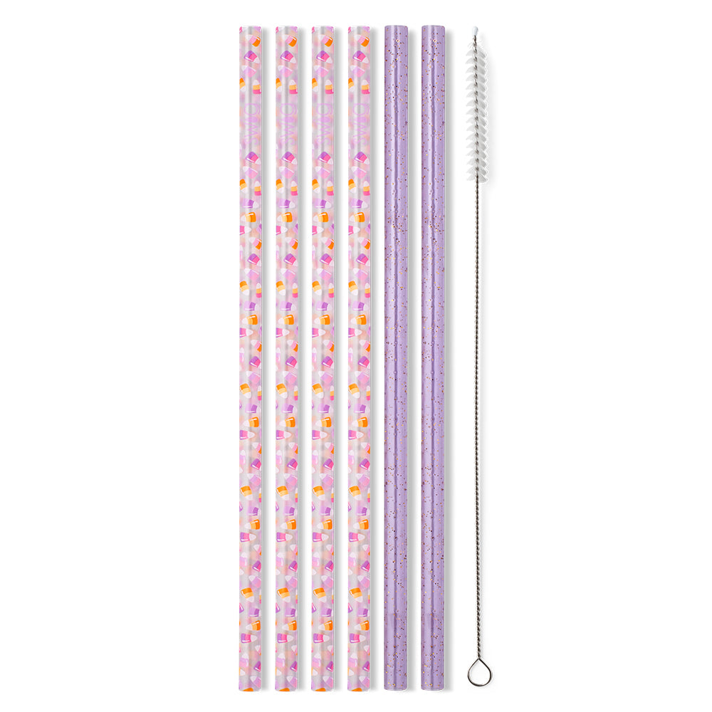 Candy Corn Reusable Straw Set