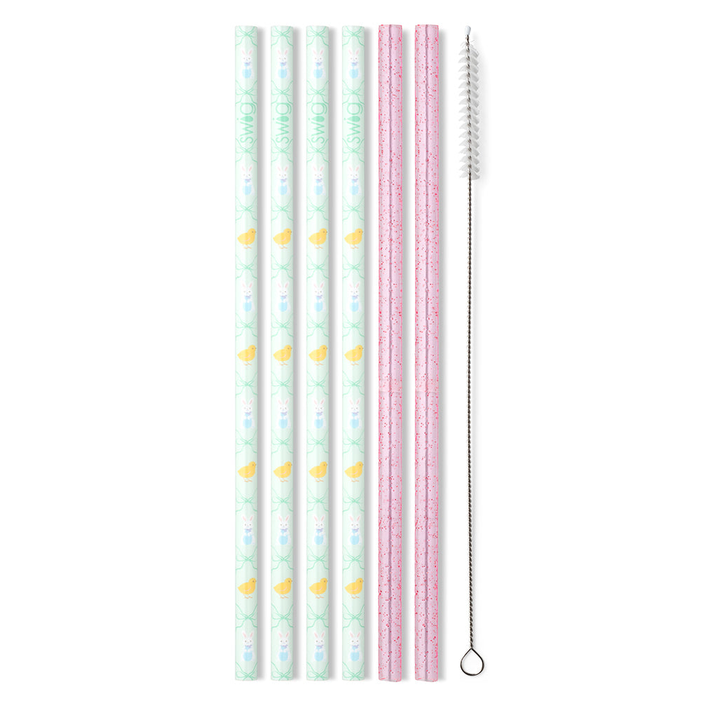 Hoppy Easter Reusable Straw Set