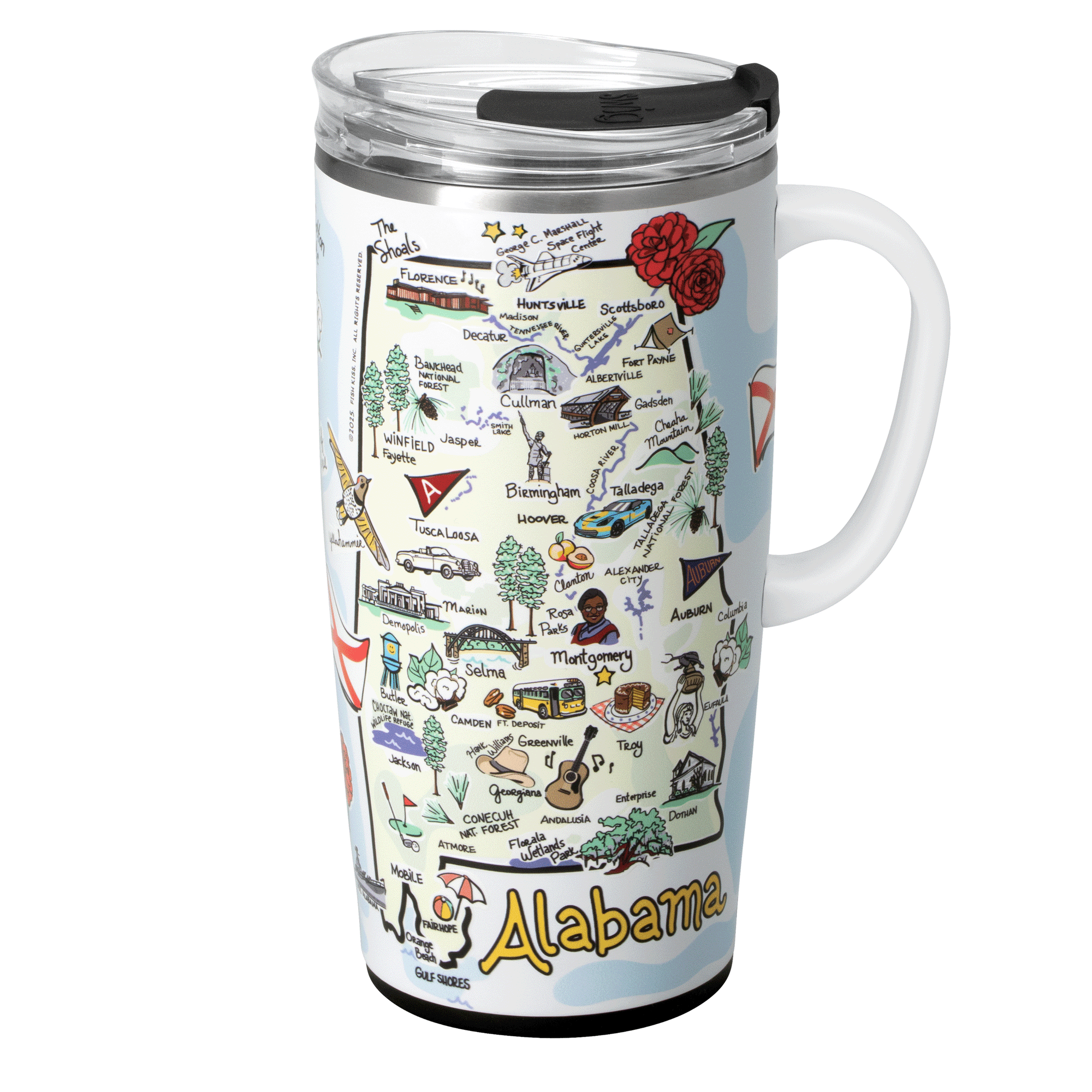 Swig Life 22oz Alabama Insulated Travel Mug Animation