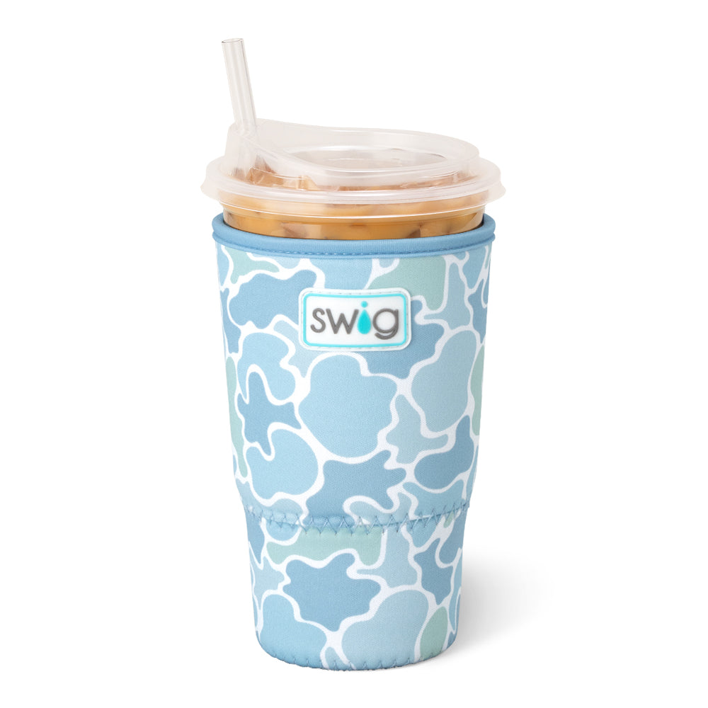 Saltwater Camo Large Iced Cup Coolie